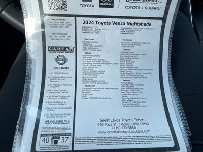 2024 Toyota Venza Nightshade