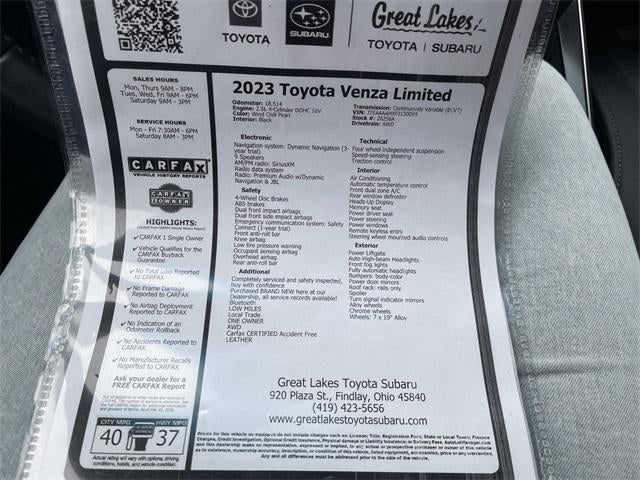 2023 Toyota Venza XLE