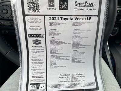 2024 Toyota Venza LE