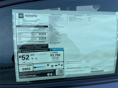 2026 Toyota Prius Limited