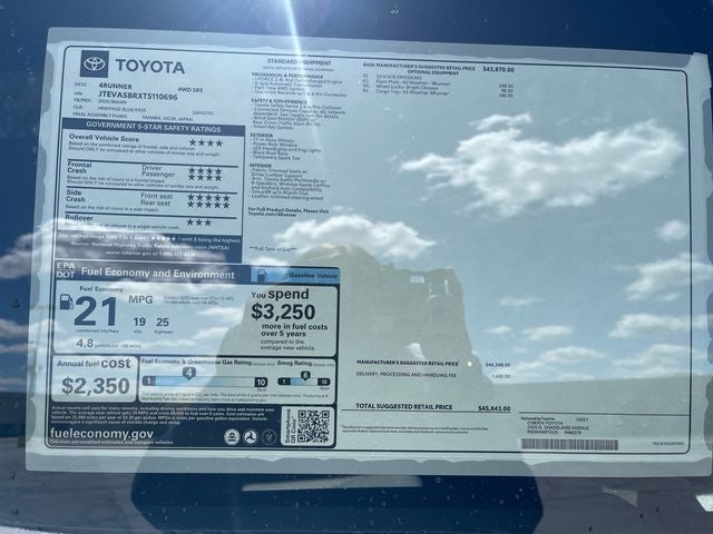 2026 Toyota 4Runner SR5