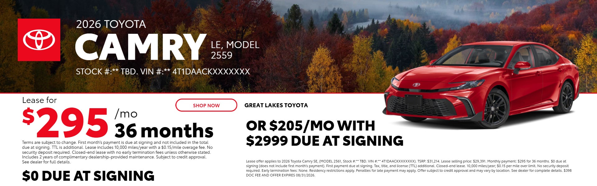 Camry offer