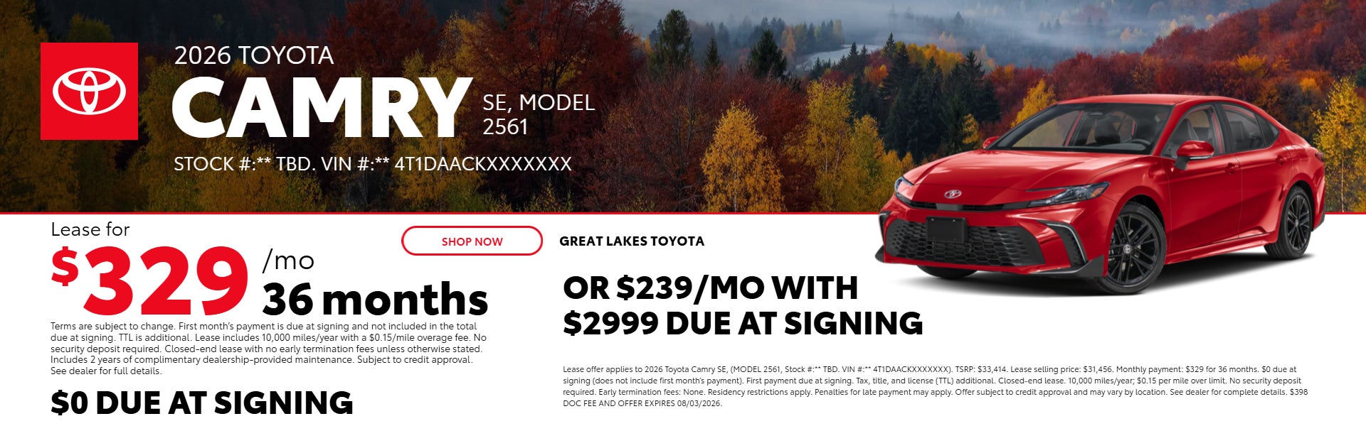 Tacoma offer