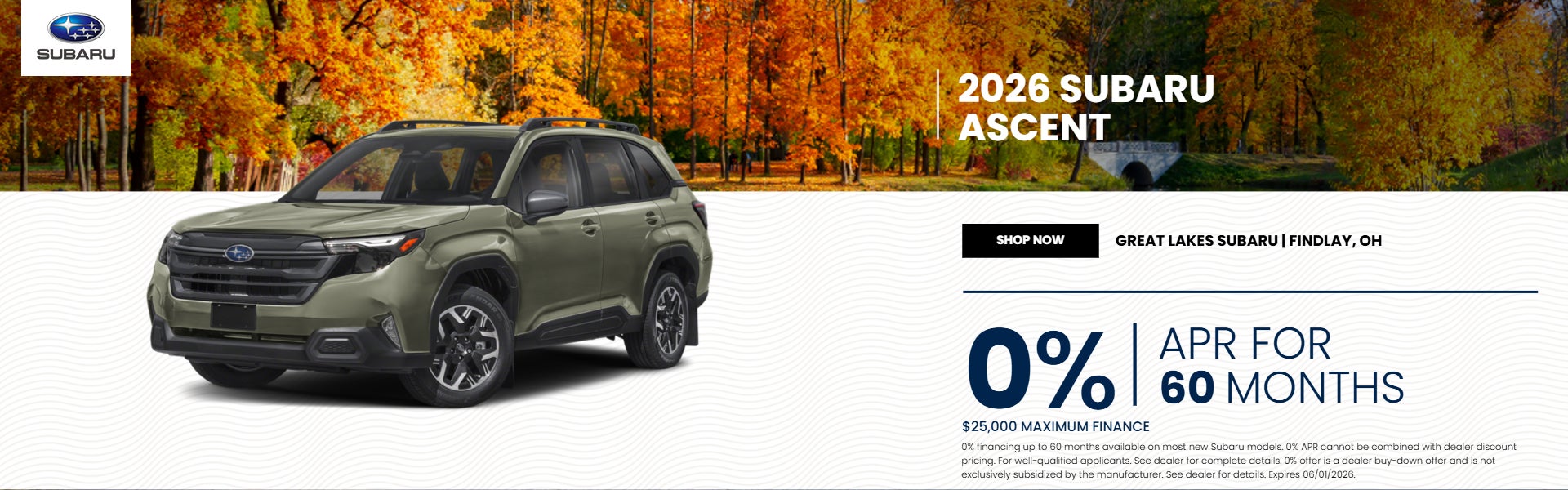 2026 Subaru Ascent on offer