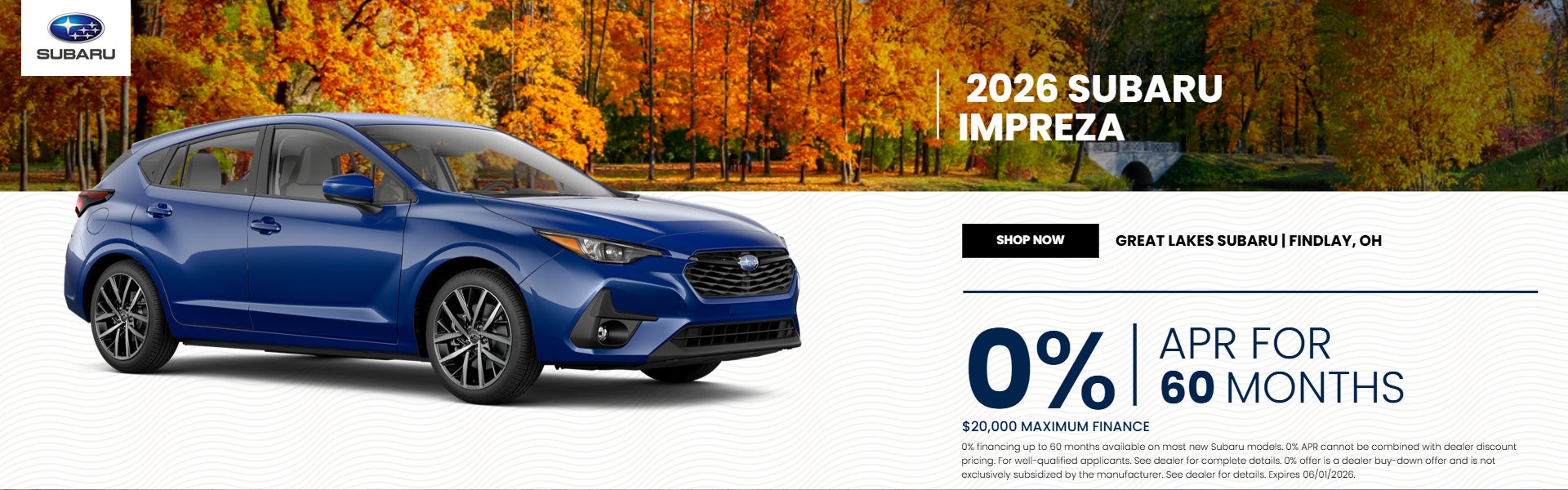 2026 Subaru Impreza on offer
